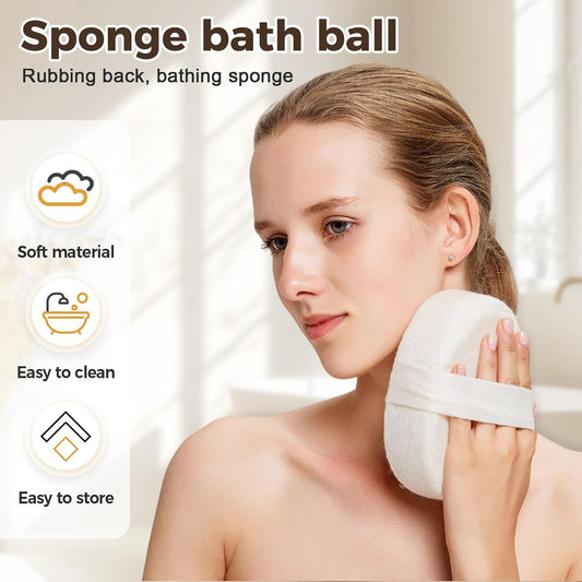 2025 Natural Loofah Sponge - Exfoliating Body Scrubber for Shower, Eco-Friendly Loofah for Men & Women (1pcs) Kemu |Fashion Home Kitchen Beauty