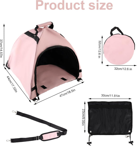 Laptop Tent, Sun Shade Waterproof Fabric Protective Hood for Computer Working Outside Accessories Part Glare Shield & Heat Reflective Awning Convertible Tote Outdoor (Pink) As Shown in the Picture - Kemu |Fashion Home Kitchen Beauty