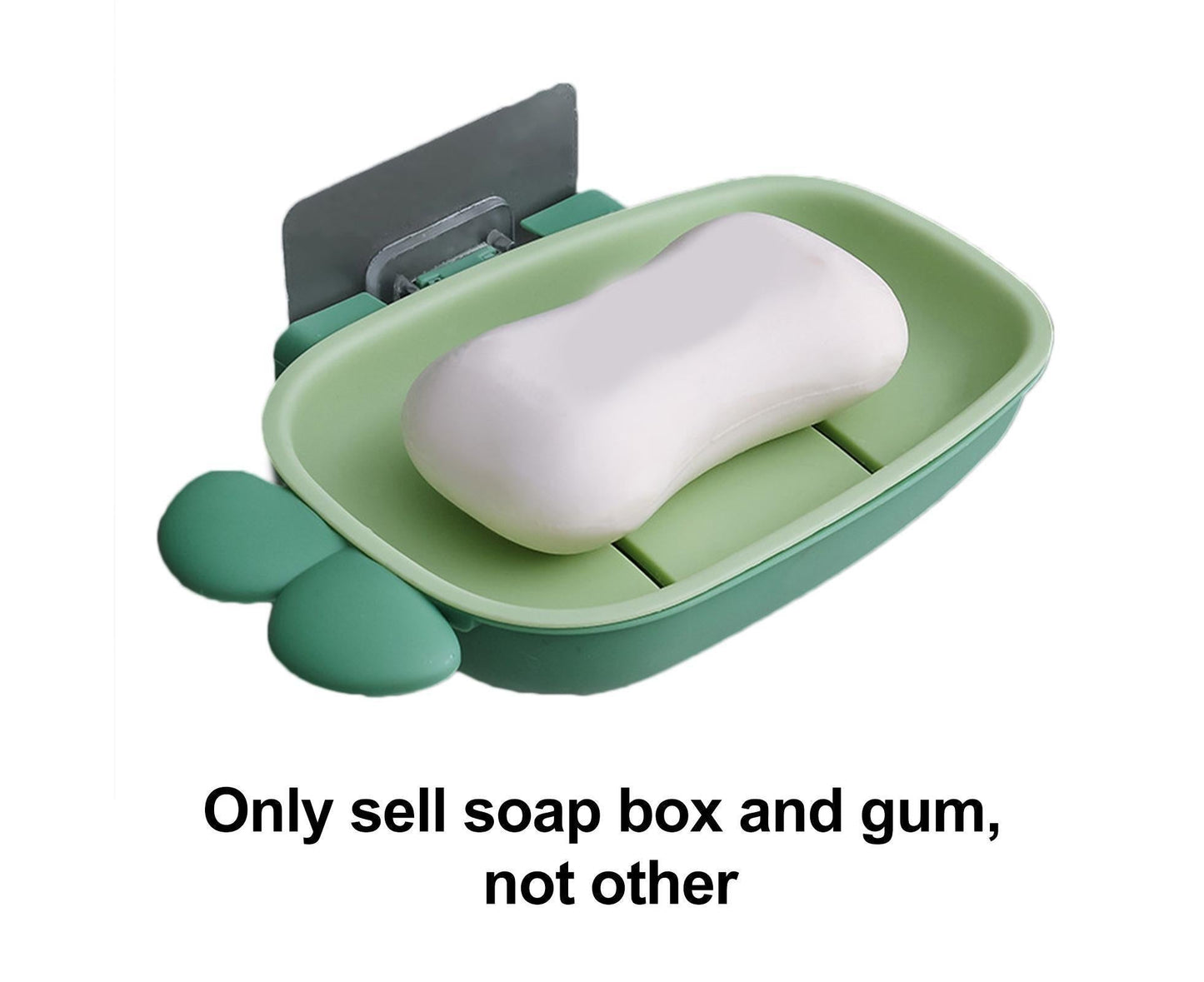 Soap Box Double Layer Punch-free PP Wall Mount Home Soap Dishes for Bathroom-Green Kemu |Fashion Home Kitchen Beauty