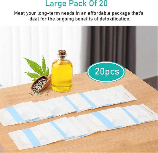 20Pack Disposable Organic Castor Oil Pack Wrap for Belly Button - Clean and secure Alternat