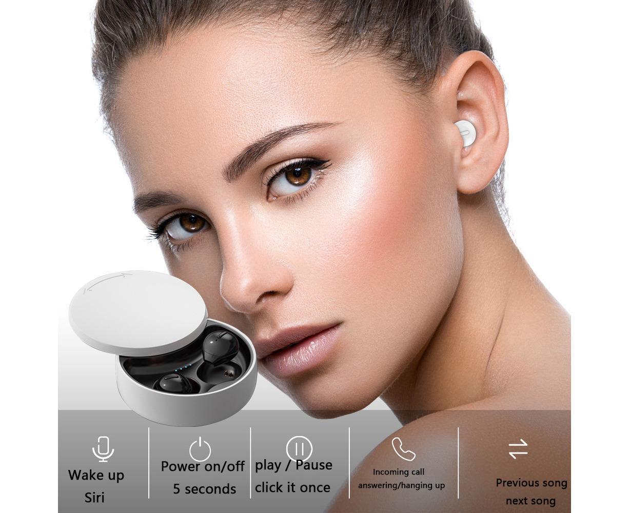 Smallest True Wireless Earbuds,Mini Bluetooth 5.0 Headphones Kemu |Fashion Home Kitchen Beauty