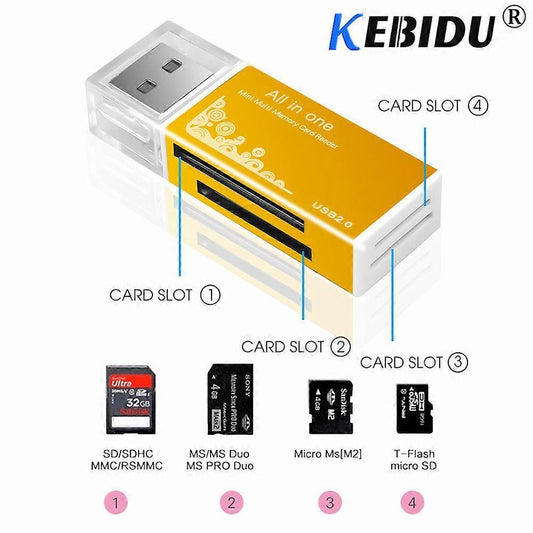 All-in-1 Memory Card Reader USB Adapter for SD/TF/MS/CF Kemu |Fashion Home Kitchen Beauty