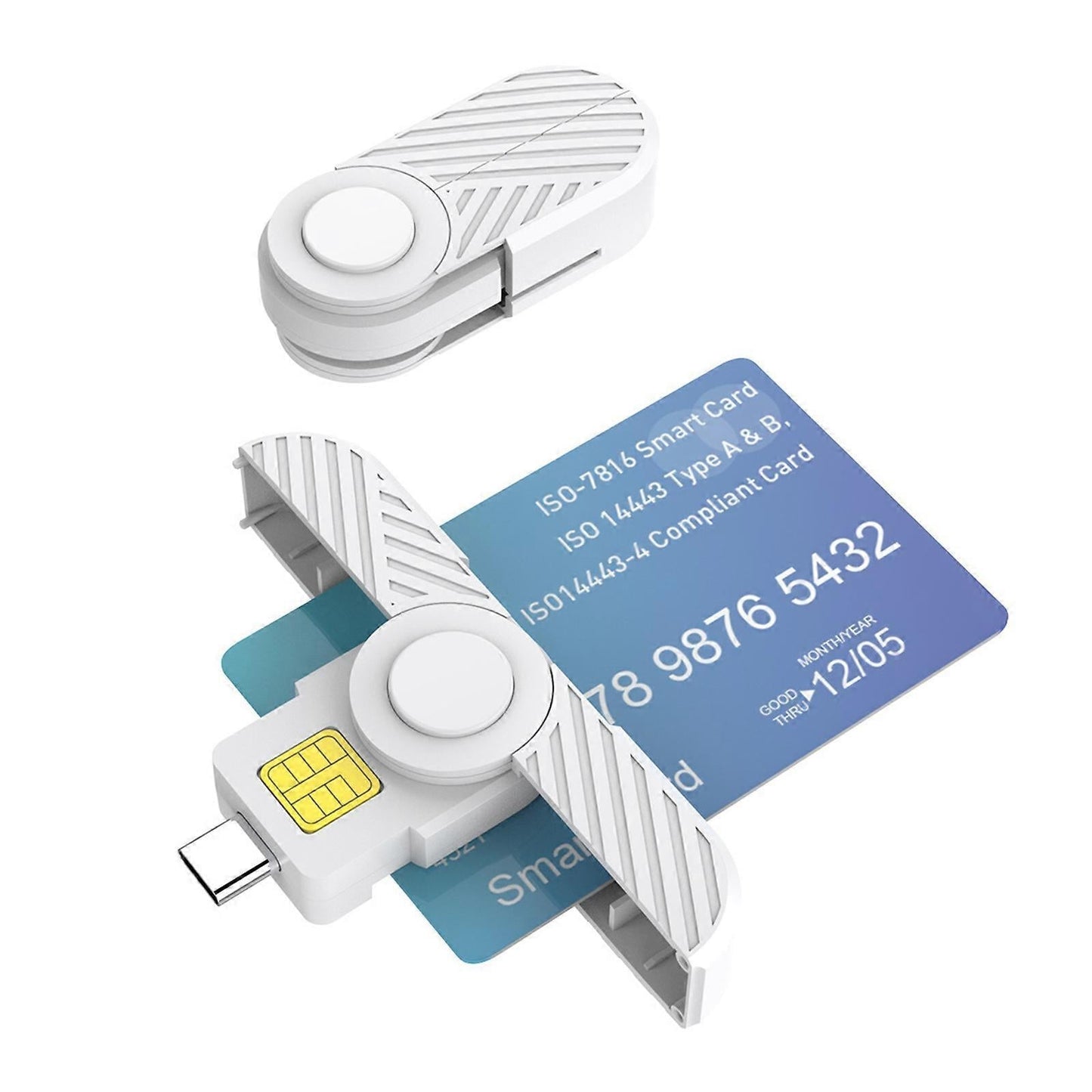 USB C Card Reader, Foldable DOD CAC Bank Chip Card Reader Kemu |Fashion Home Kitchen Beauty