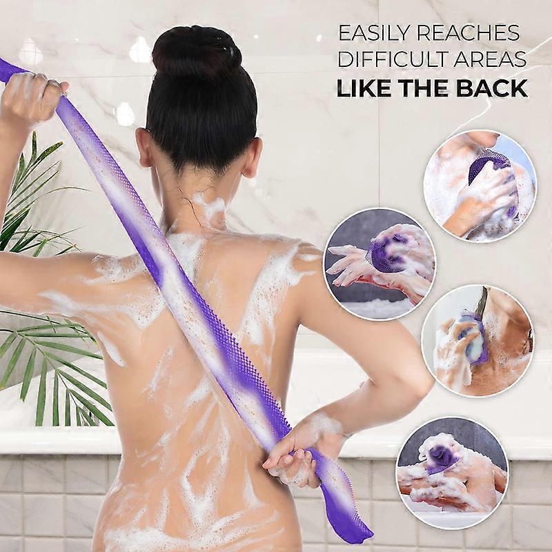 African Long Net Bath Sponge, Exfoliating Wash Cloth Kemu |Fashion Home Kitchen Beauty