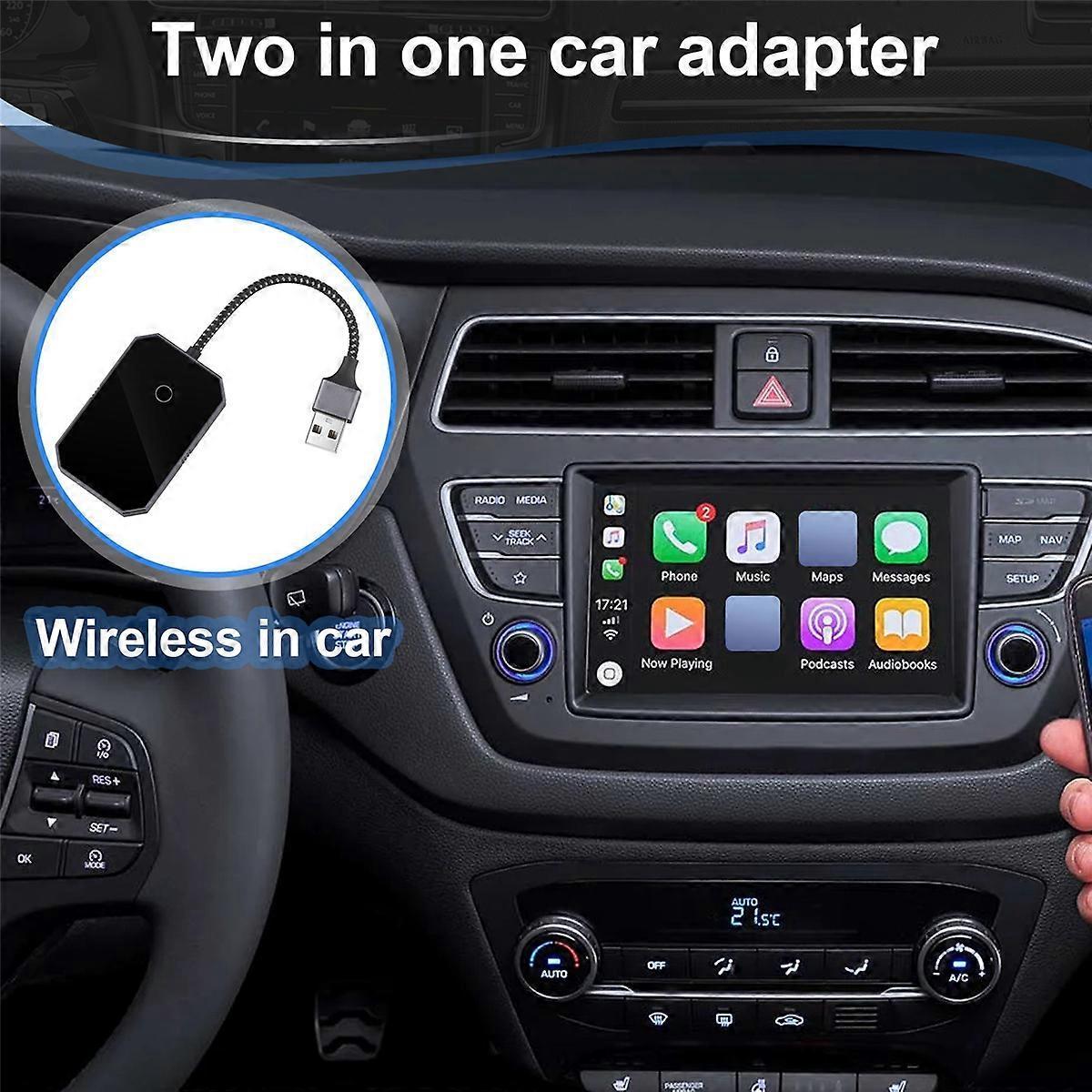 2 in 1 Wireless CarPlay Adapter, Convert Wired to Wireless CarPlay Box Kemu |Fashion Home Kitchen Beauty