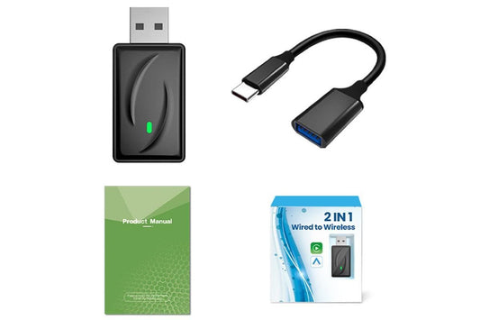 Wireless Adapter Auto Connect USB Dongle Compatible with Wired Carplay Android 2 in 1 Carplay Android Auto Plug and Play Kemu |Fashion Home Kitchen Beauty