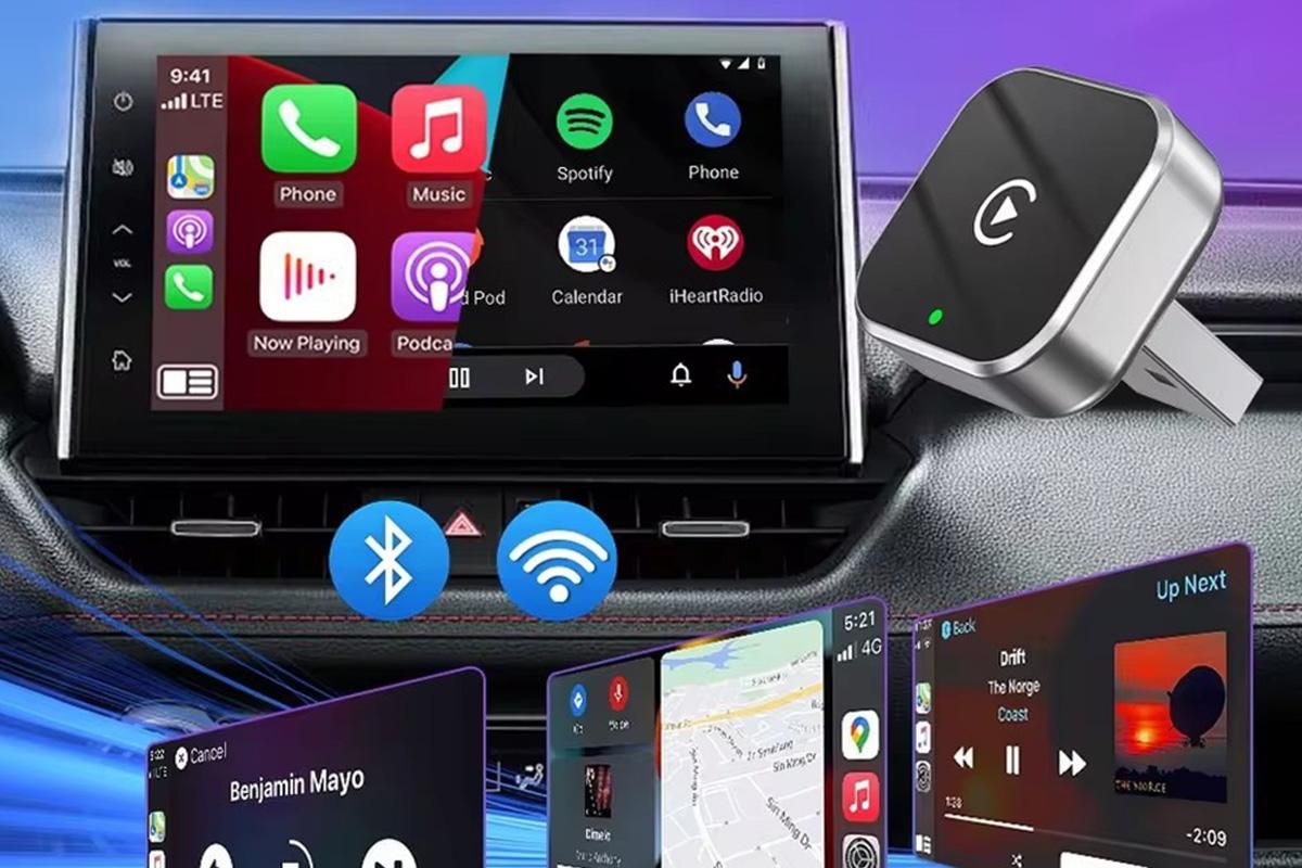 2 in 1 Wireless CarPlay and Android Auto Adapter Plug and Play Carplay Adapter Kemu |Fashion Home Kitchen Beauty