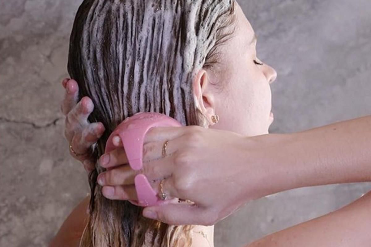 Hair Scalp Massager Shampoo Brush -Pink Kemu |Fashion Home Kitchen Beauty