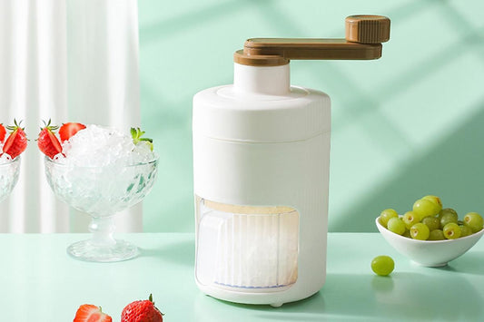 Manual Ice Crusher Shaver Portable Shaved Ice Machine Hand Snow Cone Maker Kemu |Fashion Home Kitchen Beauty