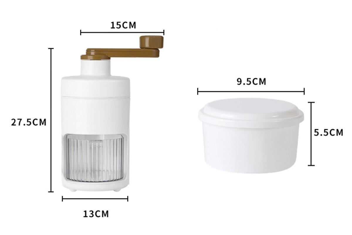 Manual Ice Crusher Shaver Portable Shaved Ice Machine Hand Snow Cone Maker Kemu |Fashion Home Kitchen Beauty