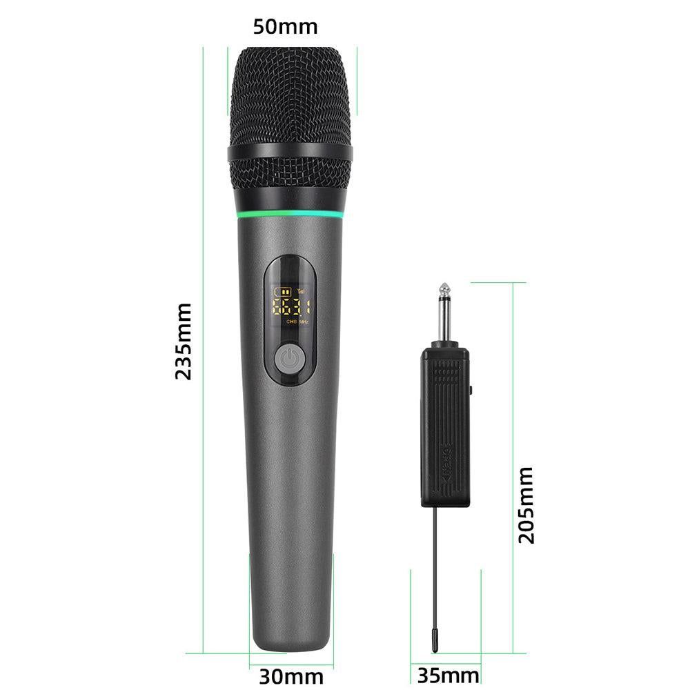 Dual Wireless Rechargeable Microphone Set with Display for Karaoke Weddings DJs Speech & Classroom Use Kemu |Fashion Home Kitchen Beauty