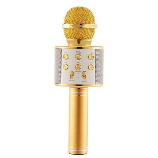 Handheld Wireless Bluetooth Microphone with Speaker for IOS Android Phone Computer 1800mAh Battery Rose Gold Kemu |Fashion Home Kitchen Beauty