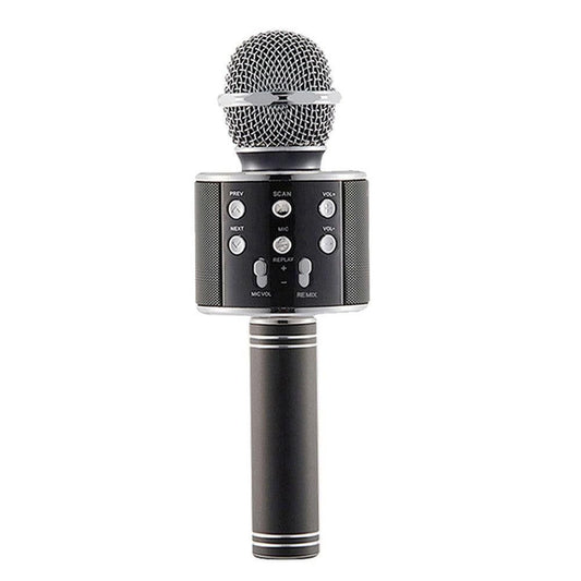 Portable Bluetooth Wireless Karaoke Microphone with LED Lights Black Kemu |Fashion Home Kitchen Beauty