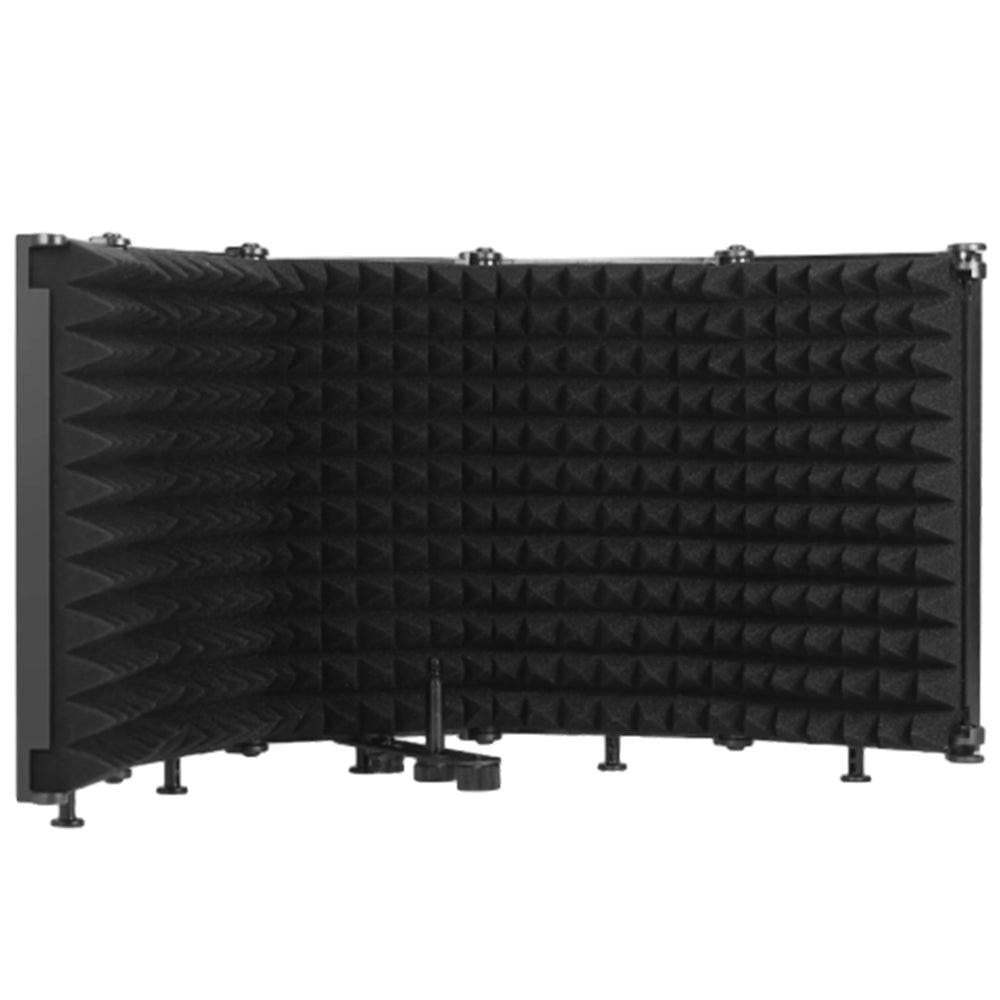 5-Panel Microphone Isolation Shield Studio Mic Sound Absorbing Foam Kemu |Fashion Home Kitchen Beauty