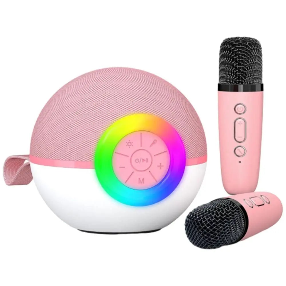 Portable Karaoke Microphone Machine Mini Bluetooth Speaker with 2 Wireless Mics Green Kemu |Fashion Home Kitchen Beauty