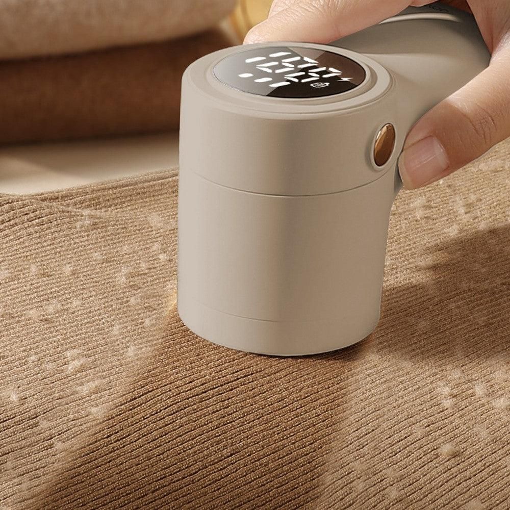 Portable Electric Lint Shaver for Clothes with Digital Display Beige Kemu |Fashion Home Kitchen Beauty