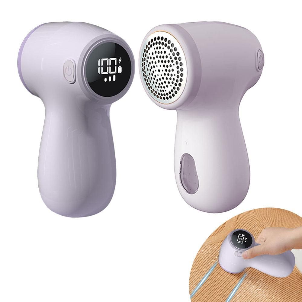 Rechargeable Electric Fur Remover Digital Display Fabric Shaver for Clothes Beige Kemu |Fashion Home Kitchen Beauty