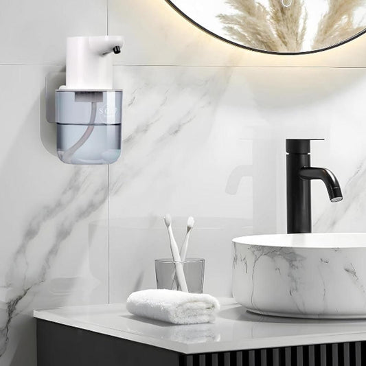 Touchless Automatic Electric Foaming Soap Dispenser 4-Level Adjustable Rechargeable Soap Dispenser White Kemu |Fashion Home Kitchen Beauty