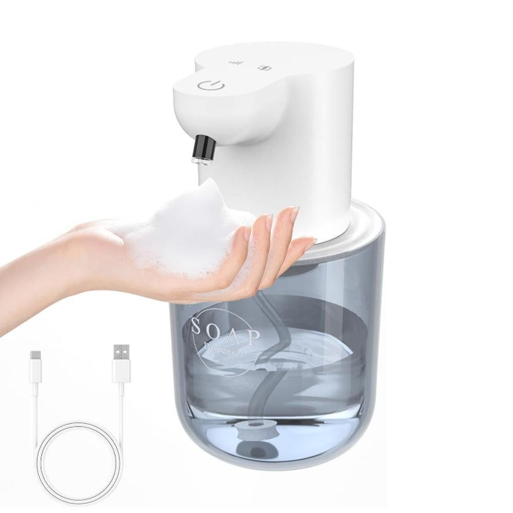 Touchless Automatic Electric Foaming Soap Dispenser 4-Level Adjustable Rechargeable Soap Dispenser Black Kemu |Fashion Home Kitchen Beauty