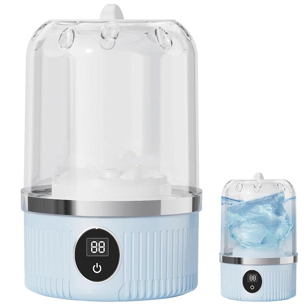 Mini Portable Washing Machine Rechargeable Small Clothes Washer for Travel Use White Kemu |Fashion Home Kitchen Beauty