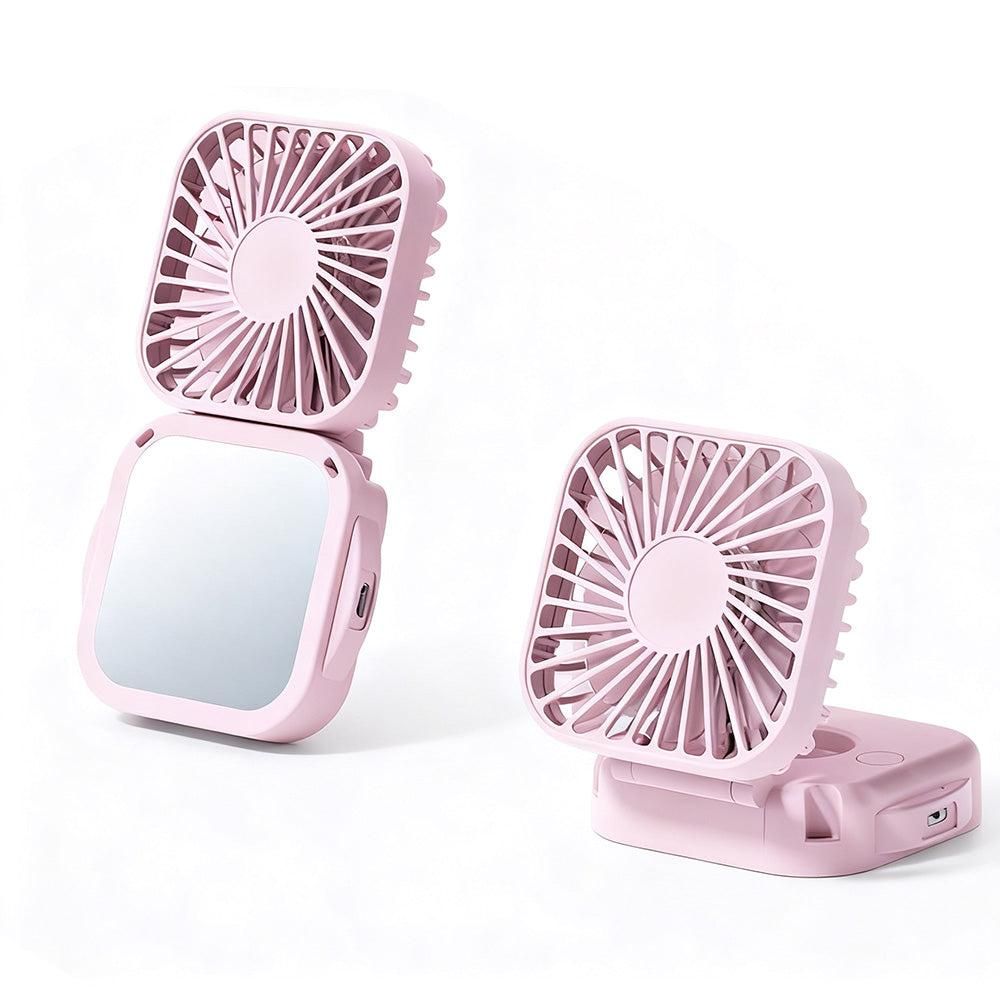 Mini Foldable Neck Hanging Fan Portable USB Rechargeable Personal Cooler Black Kemu |Fashion Home Kitchen Beauty