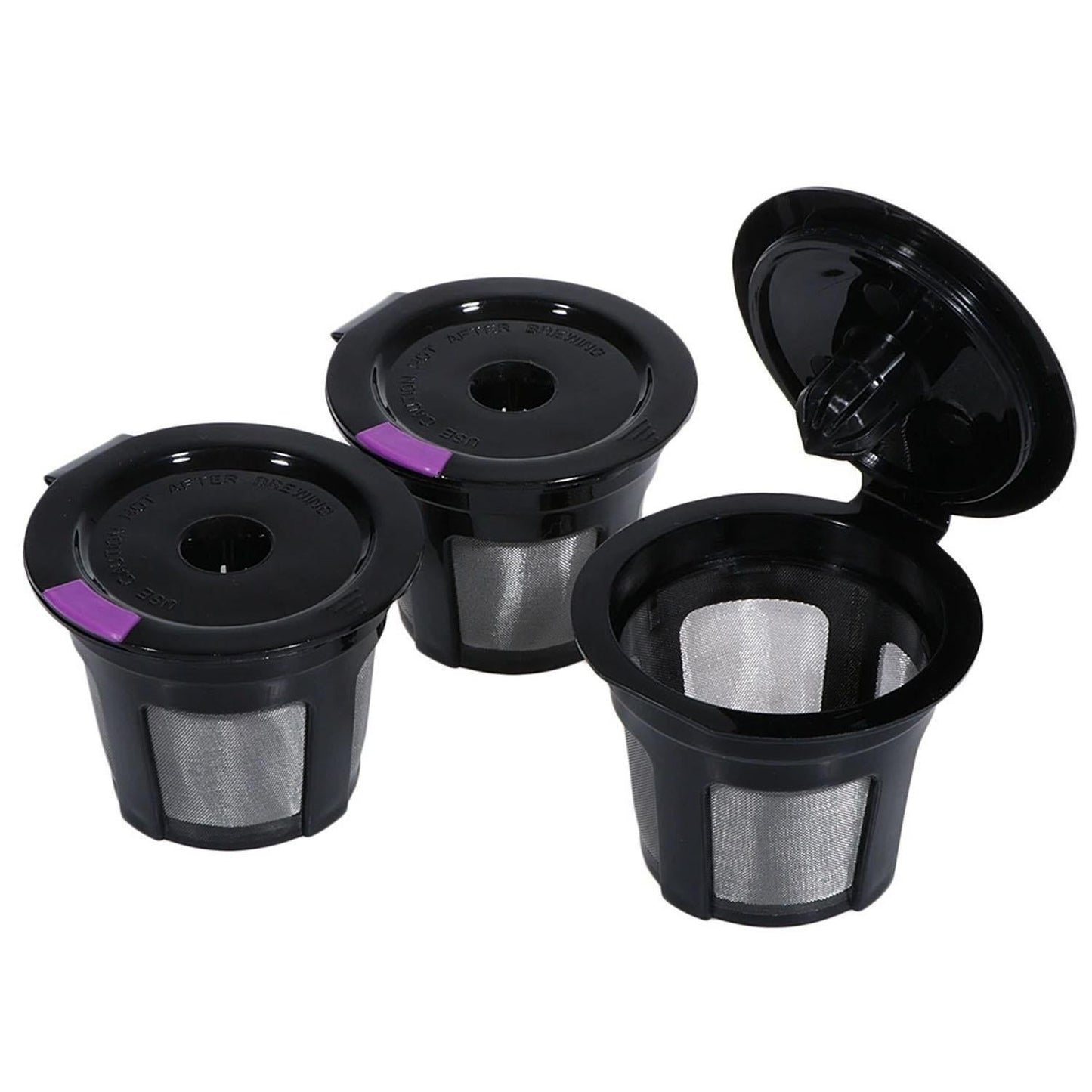 3-Pack Universal Reusable K-Cup Coffee for 1.0 & 2.0 Kemu |Fashion Home Kitchen Beauty
