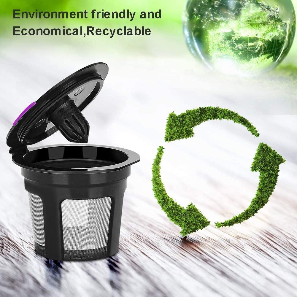 6 Pack Reusable K Cups For Reusable K CUP Coffee Filter Refillable Single Kemu |Fashion Home Kitchen Beauty