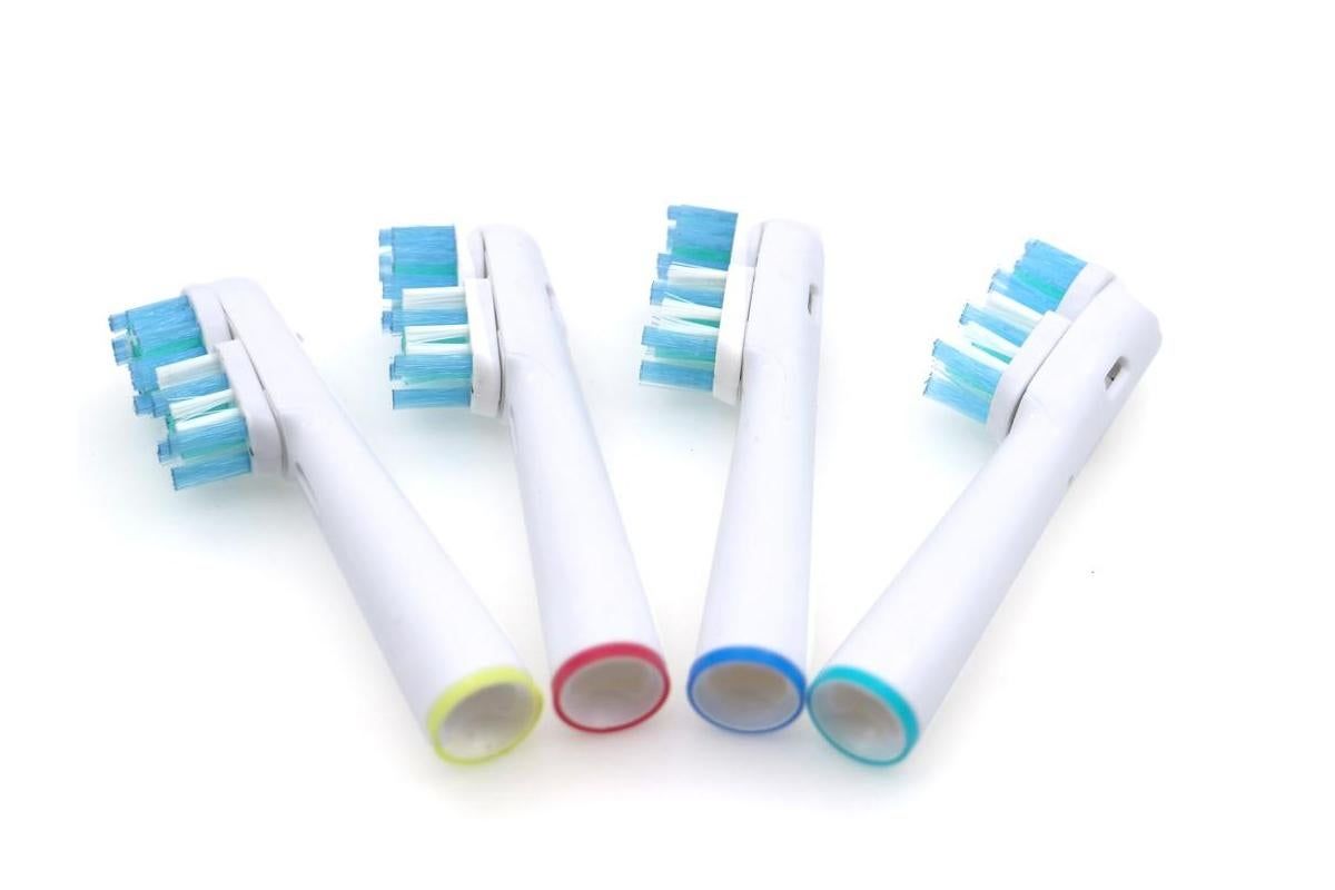 4 Piece Best Double Clean Replacement Brush Heads Compatible With Oral-B Kemu |Fashion Home Kitchen Beauty