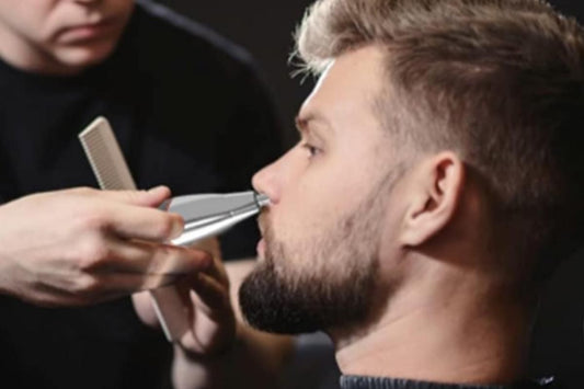Professional Hair Clippers Trimmer Kit Washable Electric Razor Hair Trimmer For Men-Silver