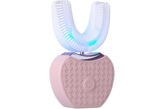 U-Shaped Electric Toothbrush 360-degree Sonic Cleaning Tooth Brush for Adults-pink Kemu |Fashion Home Kitchen Beauty