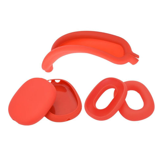 Silicone Case Cover for AirPods Max Headphones Clear Soft Ear Pad Protective Sleeves -Red Kemu |Fashion Home Kitchen Beauty