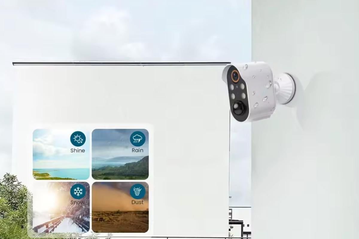 Wireless Security Camera with AI Motion Detection Real Time Notifications Waterproof -White Kemu |Fashion Home Kitchen Beauty