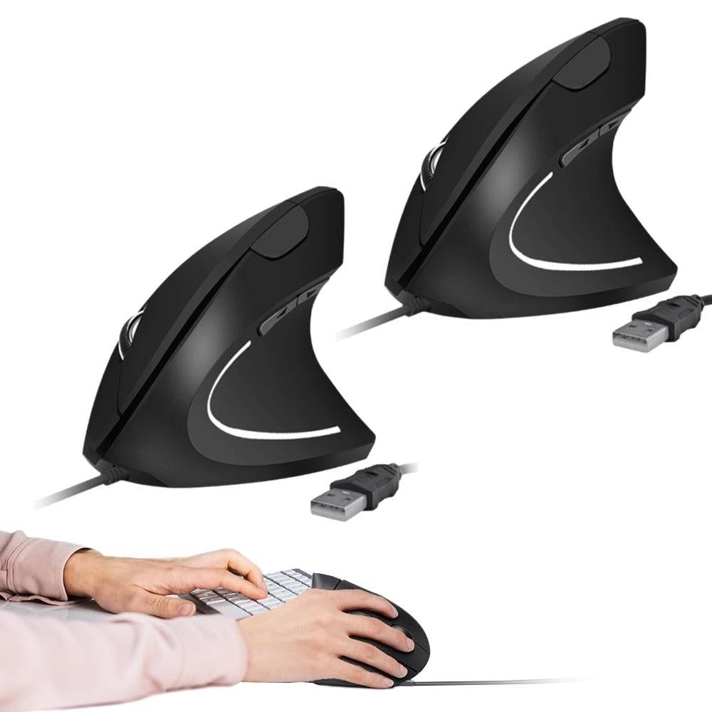 Optical Vertical Mouse 800 1200 1600 DPI 6 Key Gaming USB Wired Mouse Kemu |Fashion Home Kitchen Beauty