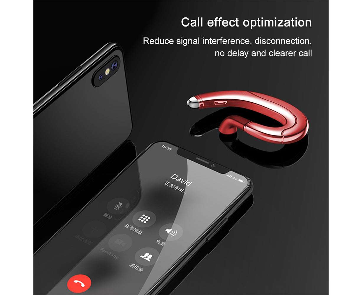 True Wireless Bluetooth Invisible Single Earbud with Microphone Kemu |Fashion Home Kitchen Beauty