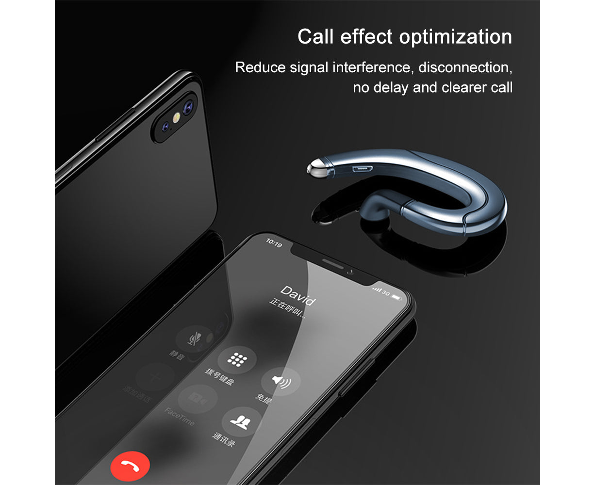 True Wireless Bluetooth Invisible Single Earbud with Microphone Kemu |Fashion Home Kitchen Beauty