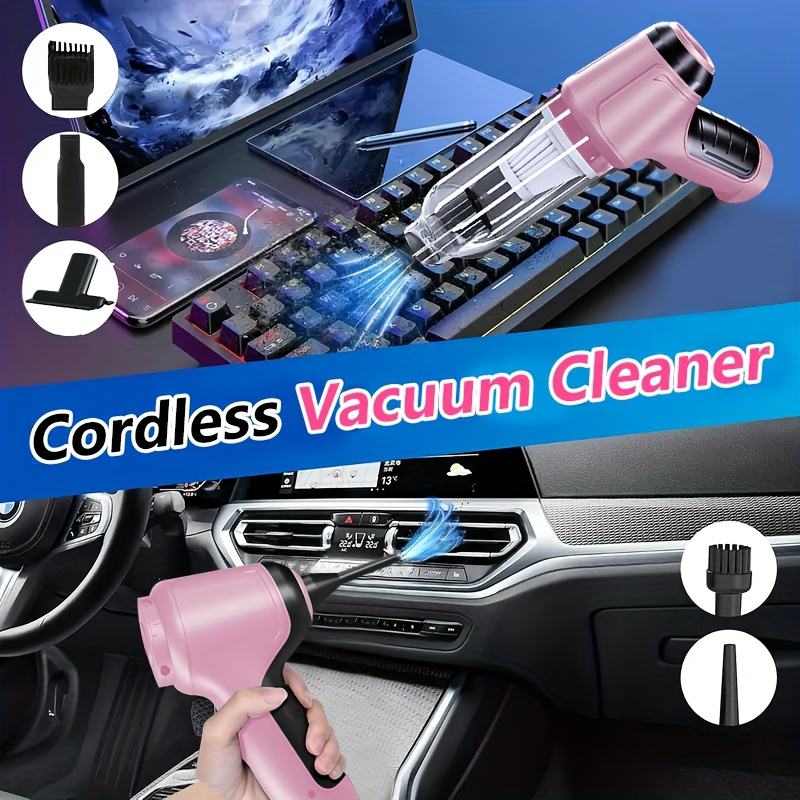 3-in-1 Cordless Handheld Vacuum Cleaner, Multifunction Car and Home Blower and Vacuum for Pet Hair, Window, and Keyboard Cleaning - Gray Kemu |Fashion Home Kitchen Beauty