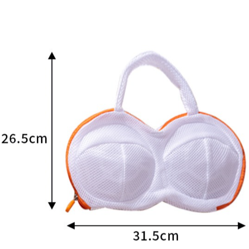3D Support Bra Laundry Bag, Thick Mesh Bra Wash Bag with Zipper & Handle, Anti-Deformation Bra Protector for Washing Machine - Beige Kemu |Fashion Home Kitchen Beauty