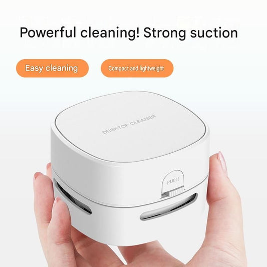 Electric Handheld Household Vacuum – Portable Desktop Vacuum Cleaner – White