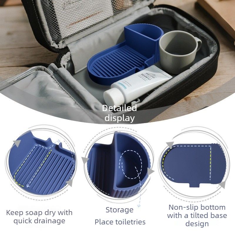 Silicone Soap Dish – Universal Non-Slip Soap Holder Tray for Handmade Soap – Olive Green Kemu |Fashion Home Kitchen Beauty