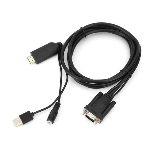 HDMI to VGA Adapter Adapter Digital to Analog Transformer with 1.8m USB Kemu |Fashion Home Kitchen Beauty