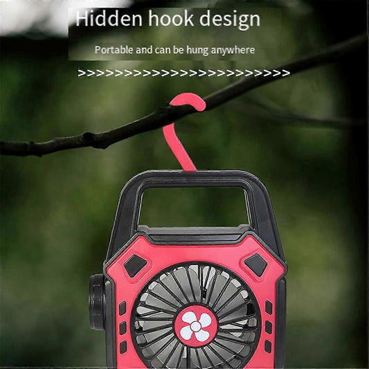 Portable Camping Fan with Light USB Charging Hanging Tent Light Black Kemu |Fashion Home Kitchen Beauty
