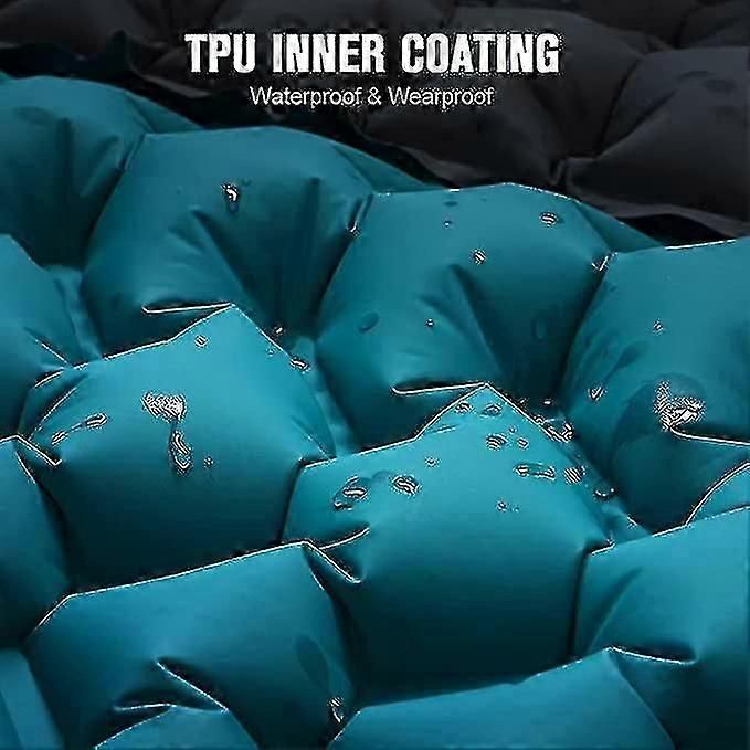 Camping Sleeping Self-inflating Mattress: Thickened Lightweight Single Camping Inflatable Bed And Attachable Double Camping Mat And Compact Inflatable Kemu |Fashion Home Kitchen Beauty