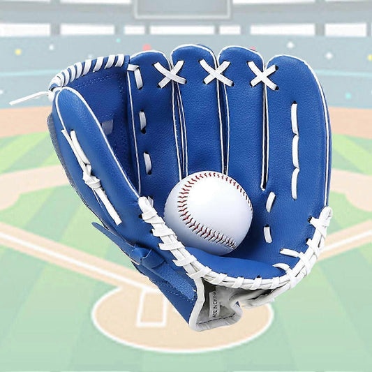 Youth Baseball Gloves Synthetic Leather Baseball Glove Sports Baseball for Women and Men Kids - Blue 11.5inch Kemu |Fashion Home Kitchen Beauty
