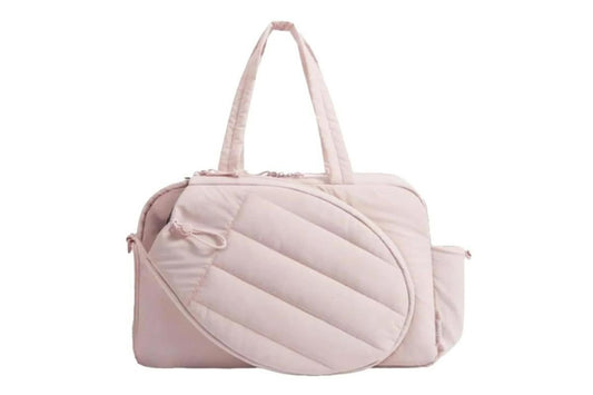 Womens Tennis Gym Bag Sports Tote Fits Two Rackets with Shoe Compartment - Pink Kemu |Fashion Home Kitchen Beauty
