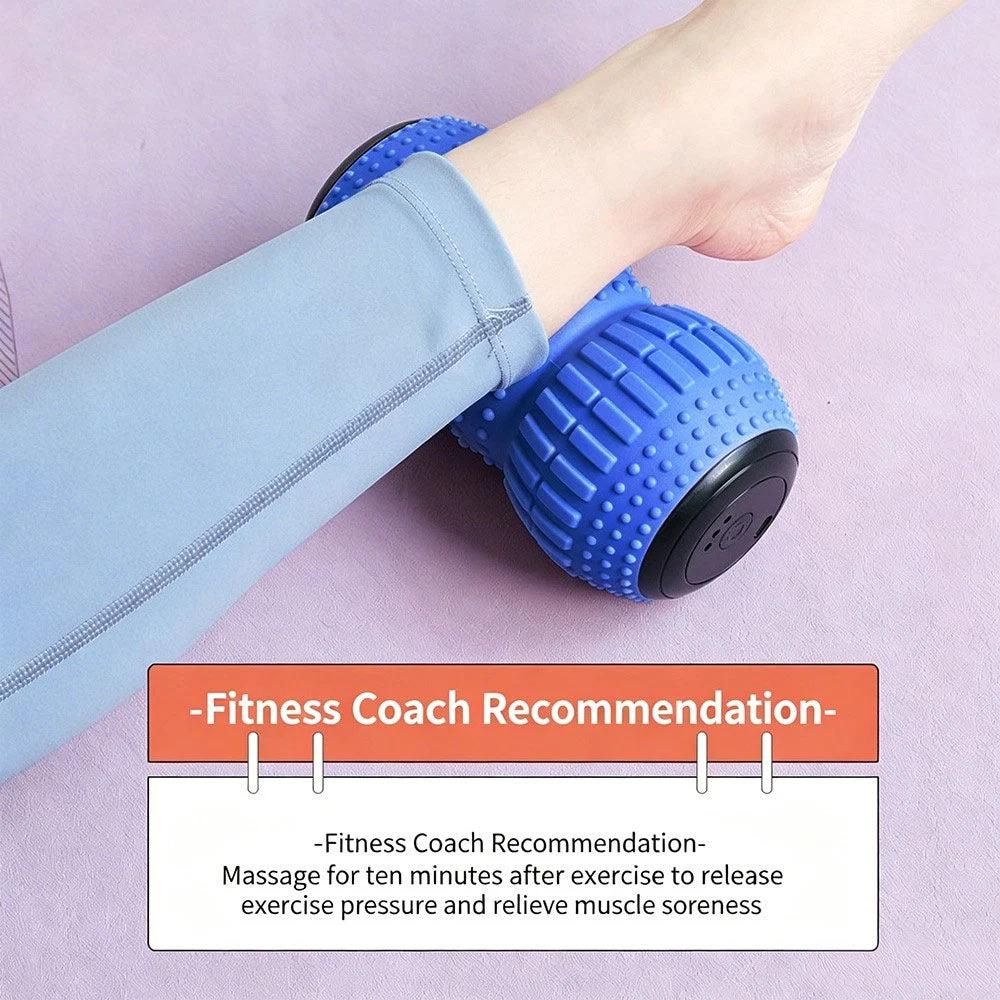 Rechargeable Electric Massage Roller Vibrating Silicone Yoga Ball Muscle Relief Kemu |Fashion Home Kitchen Beauty