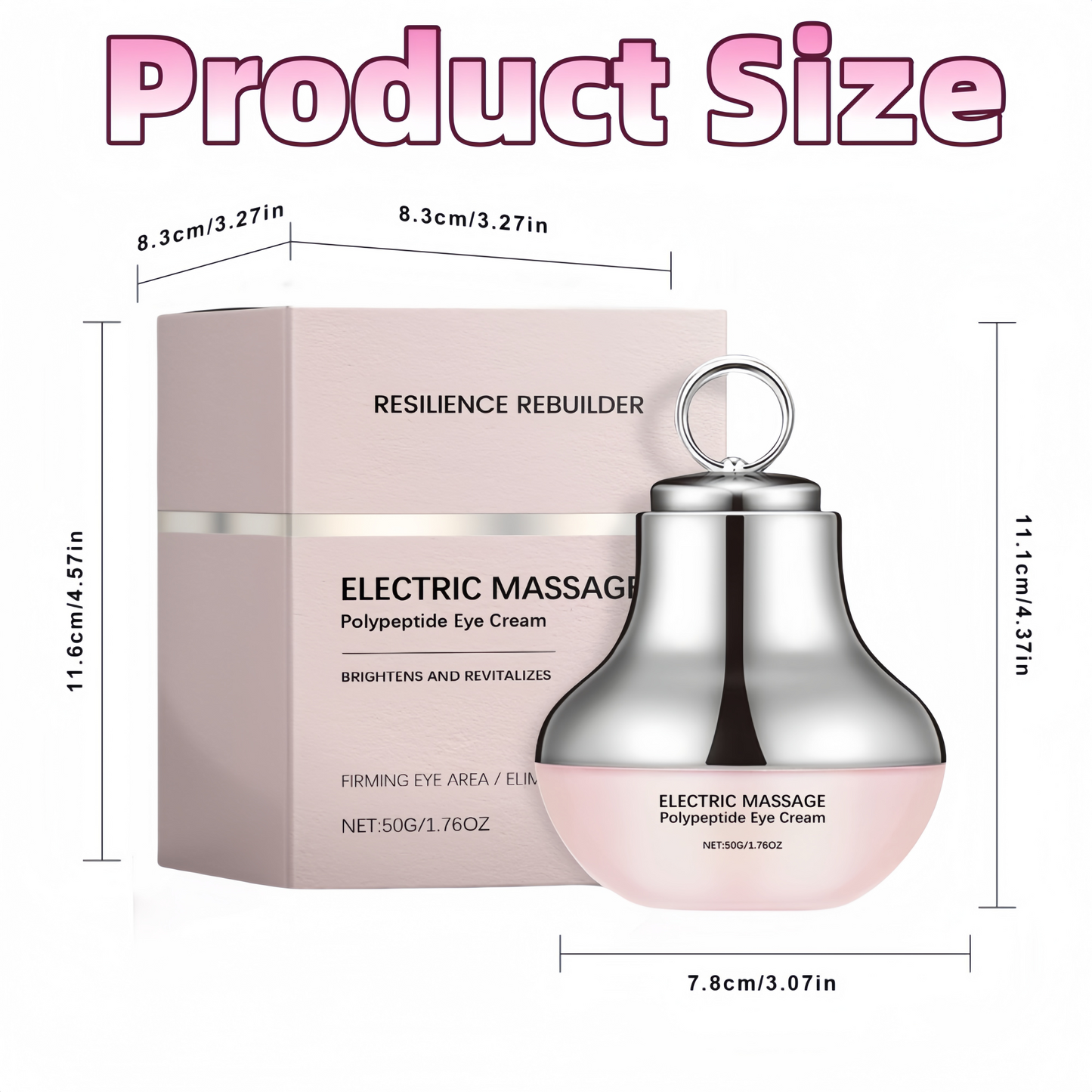 Microcurrent Eye Cream,Under Eye Cream for Dark Circles,Puffiness and Wrinkles, Hyaluronic Acid + Peptide+ Caffeine Eye Cream Anti Aging,Hydrating Eye Care,Gentle Vibration Kemu |Fashion Home Kitchen Beauty