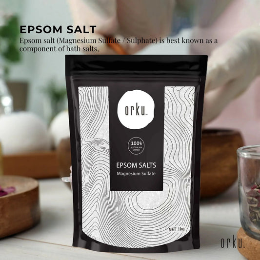 Orku 12 x 1Kg Epsom Salt Magnesium Sulphate Bath Salts Skin Body Kemu |Fashion Home Kitchen Beauty