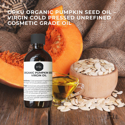 Orku 250ml Organic Pumpkin Seed Virgin Oil Cold Pressed Cosmetic Grade Kemu |Fashion Home Kitchen Beauty