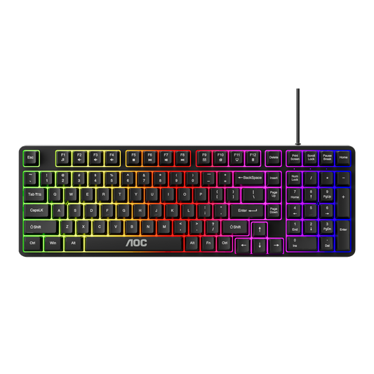 AOC GK116B/97 Wired RGB Gaming Keyboard 120-key