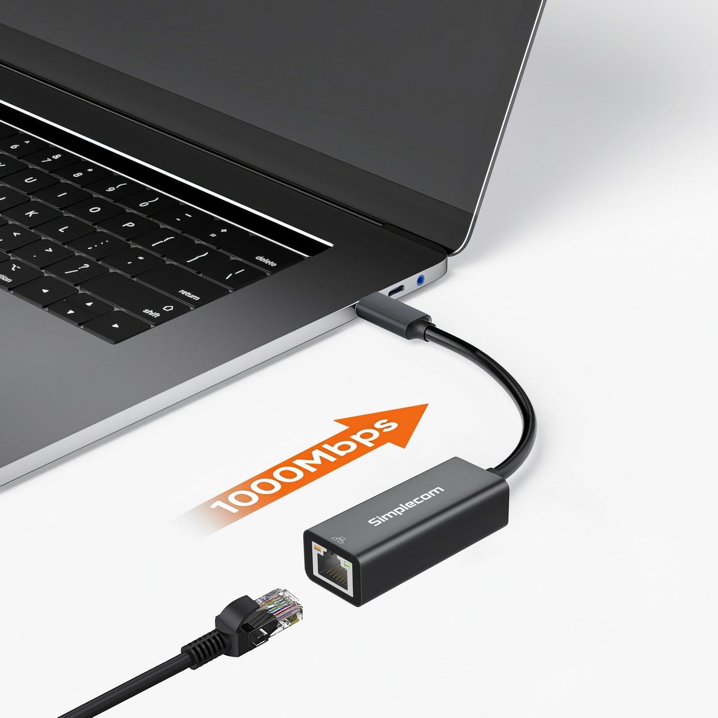 Simplecom NU314 SuperSpeed USB-C to Gigabit Ethernet Network Adapter Kemu |Fashion Home Kitchen Beauty